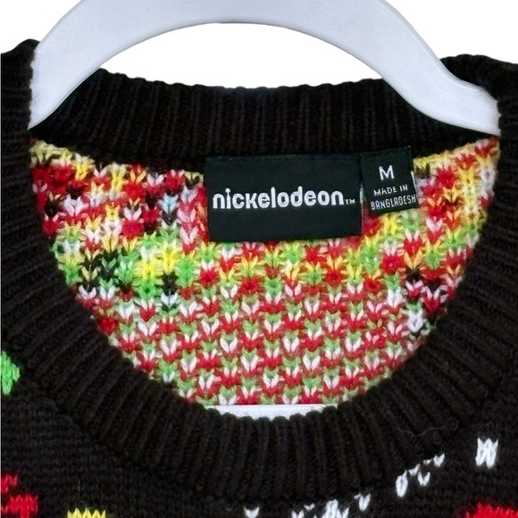 Nickelodeon SpongeBob Square Pants Ugly Christmas Sweater Size M - Picture 4 of 5